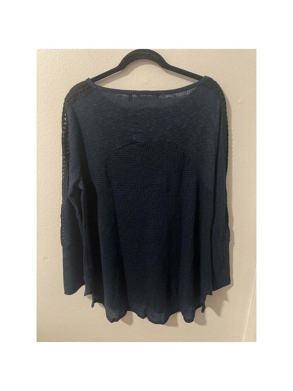 Soft Surroundings Bailey Top Womens Size Large Waffle Knit Eyelet Sleeve Tunic - Picture 4 of 8